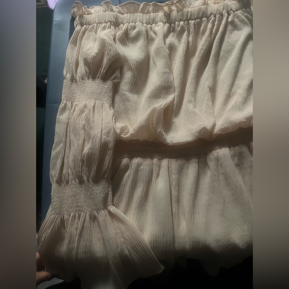 Nordstrom Cream Off-Shoulder Romper - Picture 8 of 9